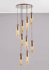 Brooks Slim Round Pendant 9 Light